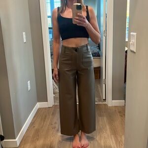 Collette from Anthropologie faux leather beautiful brown color for fall